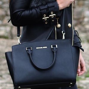 Michael Kors SELMA leather satchel/shoulder bag/crossbody